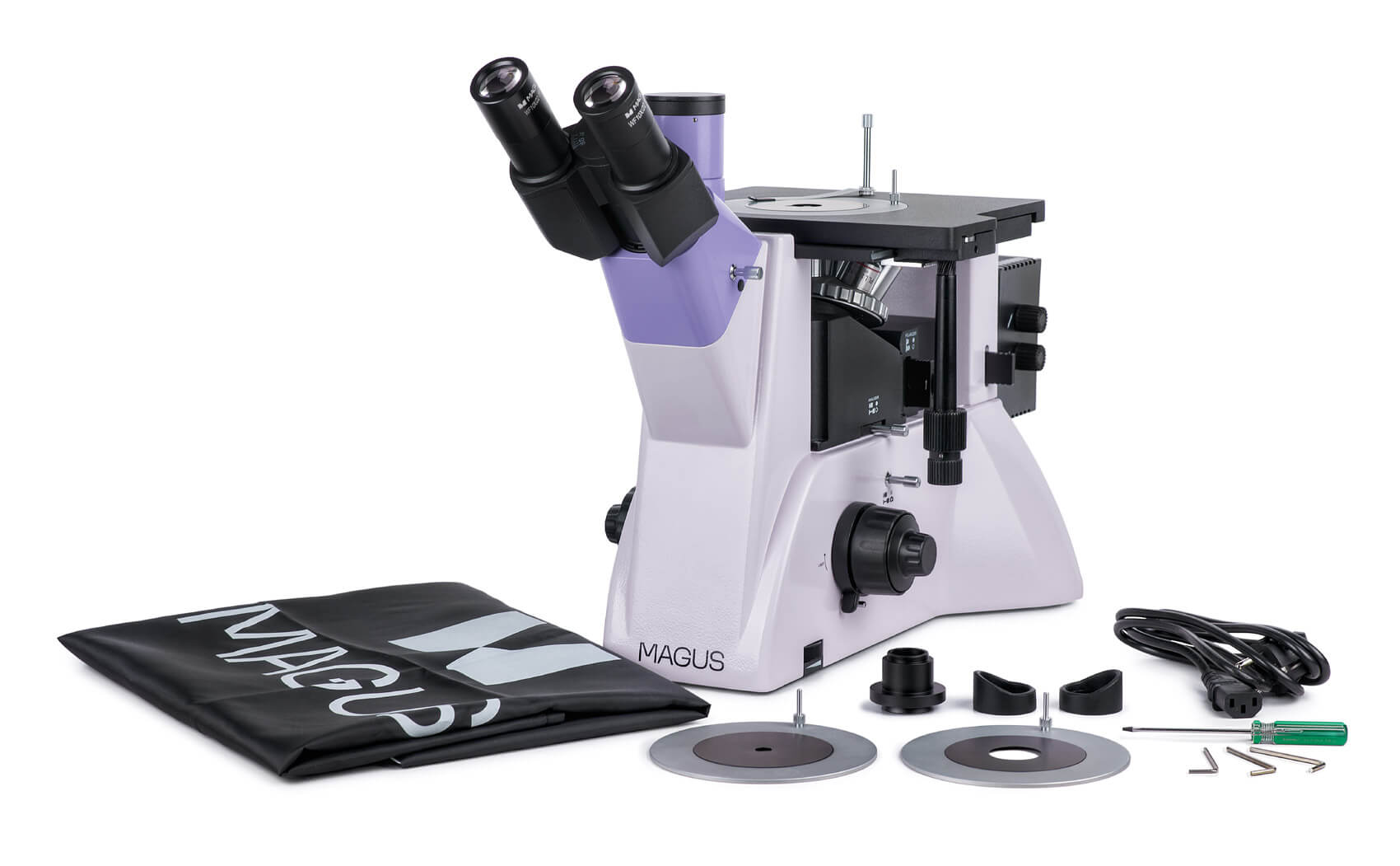 Metalurgický inverzný digitálny mikroskop MAGUS Metal VD700 obsah balenia